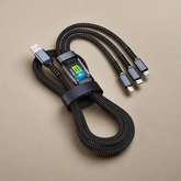 🎁Hot Sale 40% OFF⏳ Transparent  Luminous 3-in-1 Cable - 100W Fast-Charging